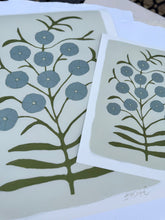 Load image into Gallery viewer, Cottage Botanical I in Slate Blue (PRINT)