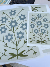 Load image into Gallery viewer, Pair of Cottage Botanicals in Slate Blue (PRINT)