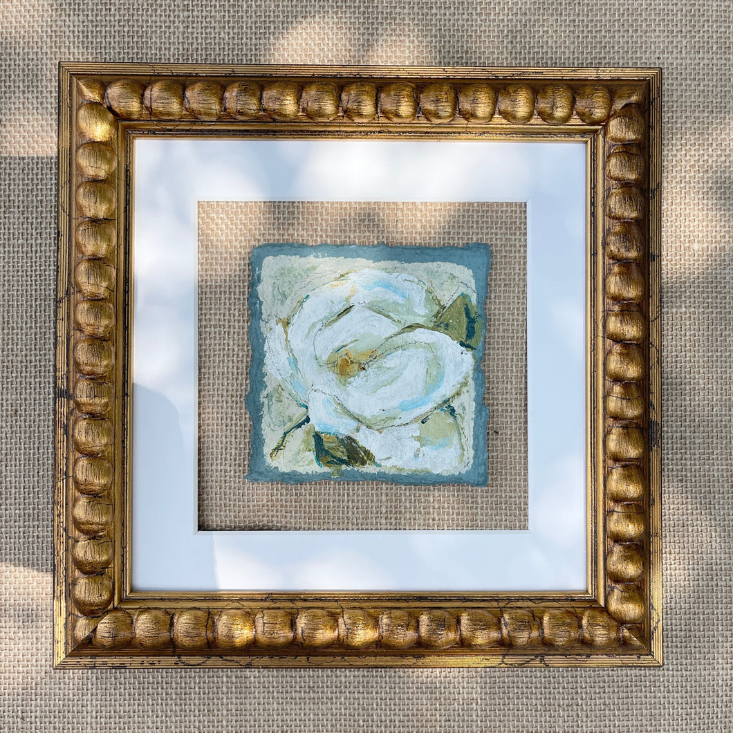 Framed Mini Magnolia I, 8 x 8