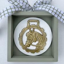 Load image into Gallery viewer, Horse Brass Intaglio Ornament
