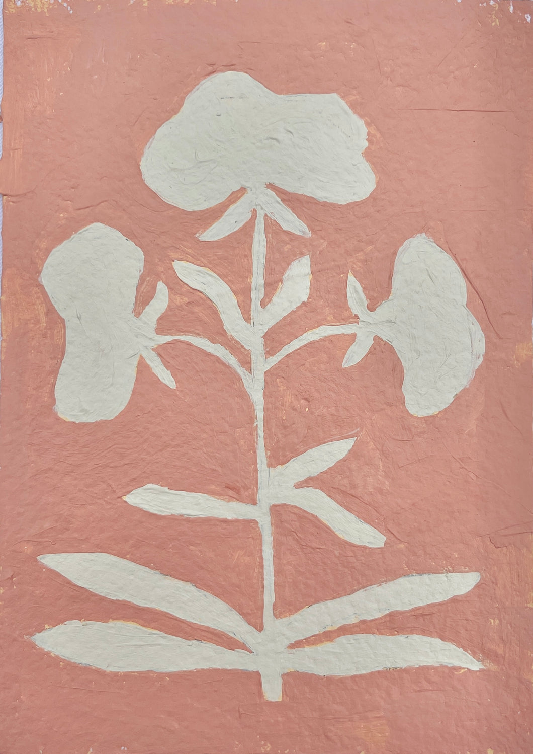 Small Jaipur Relief Botanical in Rose II