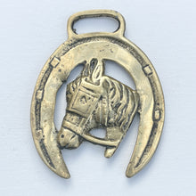 Load image into Gallery viewer, Horse Head in Horse Shoe II Brass - Horse Brass Reservation
